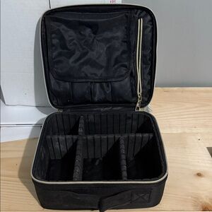 Elegant Black Cosmetic Organizer Case